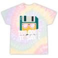 Floppy Disk Retro Tech Nostalgia Old School Computing Humor Tie-Dye T-Shirts Hazy Rainbow Tie-Dye