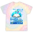 Frutiger Aero Aesthetic Tech Book Butterfly Tie-Dye T-Shirts Hazy Rainbow Tie-Dye