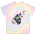 Frutiger Aero Aesthetic Tech Computer Aquarium Fishes Tie-Dye T-Shirts Hazy Rainbow Tie-Dye