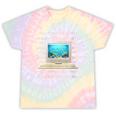 Frutiger Aero Aesthetic Tech The Future That Was Promised Tie-Dye T-Shirts Hazy Rainbow Tie-Dye