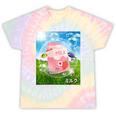 Frutiger Aero Aesthetic Tech Kawaii Strawberry Milk Fishes Tie-Dye T-Shirts Hazy Rainbow Tie-Dye