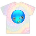 Frutiger Aero Aesthetic Tech Orb Fishes Tie-Dye T-Shirts Hazy Rainbow Tie-Dye