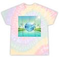 Frutiger Aero Y2k Aesthetic Palm Trees Cyber Beach World Tie-Dye T-Shirts Hazy Rainbow Tie-Dye