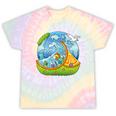 Frutiger Aero Y2K Fashion Trends Statement Piece Tech Orange Tie-Dye T-Shirts Hazy Rainbow Tie-Dye