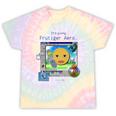 Frutiger Aero Y2K Meme Graphic 2000s Nostalgia Premium Tie-Dye T-Shirts Hazy Rainbow Tie-Dye