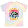Handheld Gamer Retro Portable Console Nostalgia Tie-Dye T-Shirts Hazy Rainbow Tie-Dye Handheld Gamer Retro Portable Console Nostalgia Tie-Dye T-Shirts Hazy Rainbow Tie-Dye