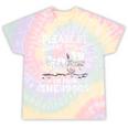 Heartwarming Wagon Please Be Patient I'm From The 1900s Premium Tie-Dye T-Shirts Hazy Rainbow Tie-Dye