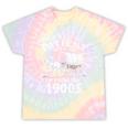Humorous Wagon Plea Please Be Patient I'm From The 1900s Premium Tie-Dye T-Shirts Hazy Rainbow Tie-Dye
