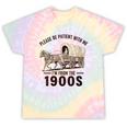 I'm From The 1900s Tee Western For Men Tie-Dye T-Shirts Hazy Rainbow Tie-Dye