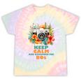 Keep Calm And Remember The 80s Retro Vintage Nostalgia Premium Tie-Dye T-Shirts Hazy Rainbow Tie-Dye