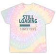 Still Loading Since 1999 Retro Tech Nostalgia Premium Tri-Blend Tie-Dye T-Shirts Hazy Rainbow Tie-Dye