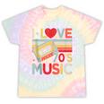 I Love 70's Music Retro Style Nostalgia Cassette 1970s Party Tie-Dye T-Shirts Hazy Rainbow Tie-Dye