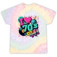 I Love The 70s Retro Cassette Roller Vinyl Disco Nostalgia Tie-Dye T-Shirts Hazy Rainbow Tie-Dye I Love The 70s Retro Cassette Roller Vinyl Disco Nostalgia Tie-Dye T-Shirts Hazy Rainbow Tie-Dye