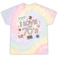 I Love The 70's Retro Nostalgia Tie-Dye T-Shirts Hazy Rainbow Tie-Dye