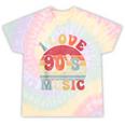 I Love 90's Music Retro Style Nostalgia Cassette 1990s Party Tie-Dye T-Shirts Hazy Rainbow Tie-Dye