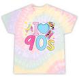 I Love 90's Retro Style Nostalgia Vibe 1990's Party Tie-Dye T-Shirts Hazy Rainbow Tie-Dye
