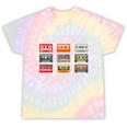 Old School Playlist Nostalgia Vibes Cassette Tie-Dye T-Shirts Hazy Rainbow Tie-Dye
