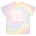 Be Patient I'm From The 1900s Gen X Elder Millennial Premium Tie-Dye T-Shirts Hazy Rainbow Tie-Dye