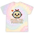 Pixel Art Pet Y2K Retro Vintage Digital Nostalgia Y2K Tech Tie-Dye T-Shirts Hazy Rainbow Tie-Dye