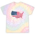 Please Be Patient With Me I'm From The 1900s American Flag Tie-Dye T-Shirts Hazy Rainbow Tie-Dye