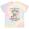 Please Be Patient With Me I'm From The 1900s Coffee Premium Tie-Dye T-Shirts Hazy Rainbow Tie-Dye