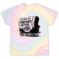 Please Be Patient With Me I'm From The 1900s Covered Wagon Tie-Dye T-Shirts Hazy Rainbow Tie-Dye