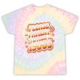 Please Be Patient I'm From The 1900s Groovy Women Premium Tie-Dye T-Shirts Hazy Rainbow Tie-Dye