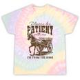 Please Be Patient With Me I'm From The 1900s Graphic Premium Tie-Dye T-Shirts Hazy Rainbow Tie-Dye
