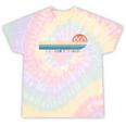 Please Be Patient With Me I'm From The 1900s Retro 90s Premium Tie-Dye T-Shirts Hazy Rainbow Tie-Dye