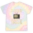 Please Be Patient With Me I'm From The 1900s Television Set Tie-Dye T-Shirts Hazy Rainbow Tie-Dye
