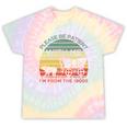 Please Be Patient With Me I'm From The 1900s Vintage Sunset Premium Tie-Dye T-Shirts Hazy Rainbow Tie-Dye