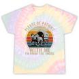 Please Be Patient With Me I'm From The 1900s Vintage Wagon Tie-Dye T-Shirts Hazy Rainbow Tie-Dye