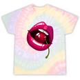 Rainbow Lips With a Cherry In The Mouth 80s Nostalgia Premium Tri-Blend Tie-Dye T-Shirts Hazy Rainbow Tie-Dye Rainbow Lips With a Cherry In The Mouth 80s Nostalgia Premium Tri-Blend Tie-Dye T-Shirts Hazy Rainbow Tie-Dye