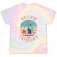 Retro Cassette Player Never Forget Nostalgia Vintage Tie-Dye T-Shirts Hazy Rainbow Tie-Dye