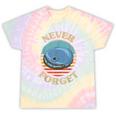Retro CD Player Never Forget Nostalgia Vintage Tie-Dye T-Shirts Hazy Rainbow Tie-Dye
