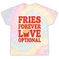 Retro Fast Food Nostalgia Vintage Diner Fries Shakes Burgers Tie-Dye T-Shirts Hazy Rainbow Tie-Dye