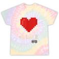 Retro Gamer 1 Life Pixel Heart – 8-Bit Gaming Nostalgia Tie-Dye T-Shirts Hazy Rainbow Tie-Dye