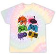 Retro Gamer Controller 80s 90s Video Game Arcade Nostalgia Tie-Dye T-Shirts Hazy Rainbow Tie-Dye Retro Gamer Controller 80s 90s Video Game Arcade Nostalgia Tie-Dye T-Shirts Hazy Rainbow Tie-Dye