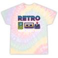 Retro Gaming Nostalgia Tee Perfect For Vintage Lovers Tie-Dye T-Shirts Hazy Rainbow Tie-Dye