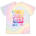 Retro Girls Just Wanna Have Fun Nostalgia 1980s 80's Premium Tri-Blend Tie-Dye T-Shirts Hazy Rainbow Tie-Dye Retro Girls Just Wanna Have Fun Nostalgia 1980s 80's Premium Tri-Blend Tie-Dye T-Shirts Hazy Rainbow Tie-Dye
