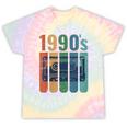 Retro Nineties Style Audio Tape Nostalgia Year 1990 Tie-Dye T-Shirts Hazy Rainbow Tie-Dye