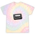 Retro Pager 90s Nostalgia Premium Tri-Blend Tie-Dye T-Shirts Hazy Rainbow Tie-Dye
