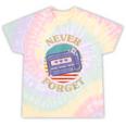 Retro Pager Never Forget Nostalgia Vintage Tie-Dye T-Shirts Hazy Rainbow Tie-Dye