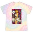 Retro Pop Art Vintage Style Blonde Psychedelic 50s Nostalgia Tie-Dye T-Shirts Hazy Rainbow Tie-Dye