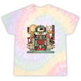 Retro Tech Stack 80s 90s Nostalgia Analog Devices Tie-Dye T-Shirts Hazy Rainbow Tie-Dye
