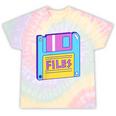 Retro TechnologyOld School Floppy Nostalgia 90s Generation Tie-Dye T-Shirts Hazy Rainbow Tie-Dye
