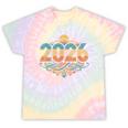 Retro Vintage Style 2026 Nostalgia Sunset Family Reunion Tie-Dye T-Shirts Hazy Rainbow Tie-Dye