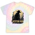 Spaghetti Western Cowboy Culture Classic Western Nostalgia Tie-Dye T-Shirts Hazy Rainbow Tie-Dye