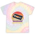 Tracking Adjustments Required Nostalgia VHS Retro Tape Tie-Dye T-Shirts Hazy Rainbow Tie-Dye