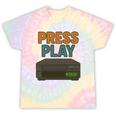 VHS Cassette Retro Analog Nostalgia Theme Tie-Dye T-Shirts Hazy Rainbow Tie-Dye